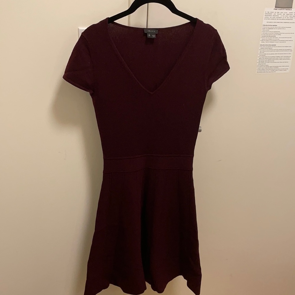 Dark Red / Burgundy Knit Theory Dress